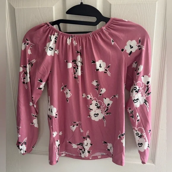Adorable Pink Floral Kids Blouse - Picture 4 of 4